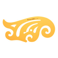 35 Cm Curva Francese Modello di Disegno KT Righello Stencil in plastic Morbida per Progettazione