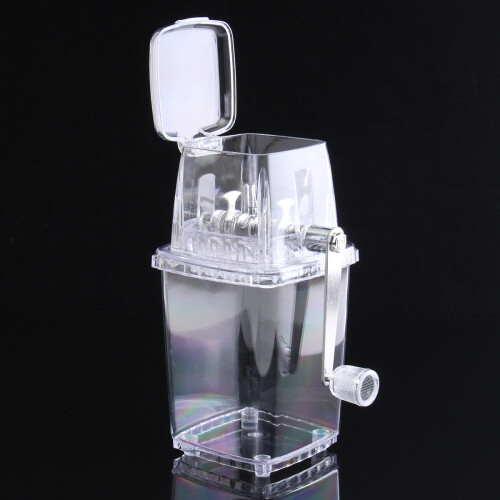 Tragbare manuelle Eisschneider Blockschneidemaschine Crusher Schneeeis Cone Maker Transparent 2