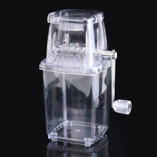 Tragbare manuelle Eisschneider Blockschneidemaschine Crusher Schneeeis Cone Maker Transparent
