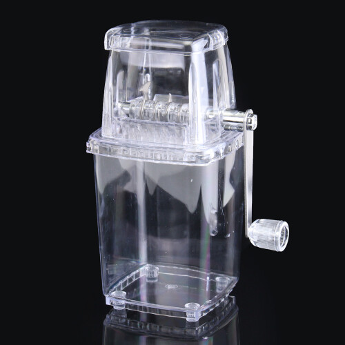 Tragbare manuelle Eisschneider Blockschneidemaschine Crusher Schneeeis Cone Maker Transparent