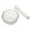 60mm Footed Glass Mortar And Pestle Set Lab Grinder Experimental Grouting Bowl Tool 3