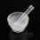 60mm Footed Glass Mortar And Pestle Set Lab Grinder Experimental Grouting Bowl Tool 7