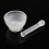 60mm Footed Glass Mortar And Pestle Set Lab Grinder Experimental Grouting Bowl Tool 8