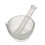60mm Footed Glass Mortar And Pestle Set Lab Grinder Experimental Grouting Bowl Tool 4