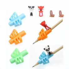 Grip in silicone per bambini a due dita 3 pezzi strumento di scrittura matita per apprendimento