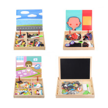 Houten Magnetisch Tekenbord Dier Puzzel Speelgoed Puzzel Speelgoed Kinderen Vroeg Onderwijs Leren