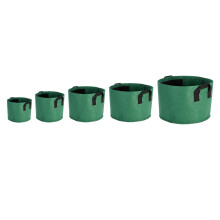 1/2/3/5/7/10 Galloni Vasi in Feltro Non Tessuto Sacchi per Piante Contenitore per Semina Sacchetto per Piante Traspirante Barile