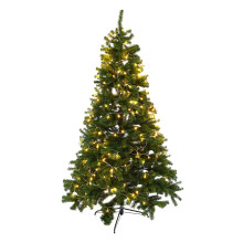 7Ft 1300 Tips Artificial PVC Christmas Tree With Stand Holiday Season Decorations