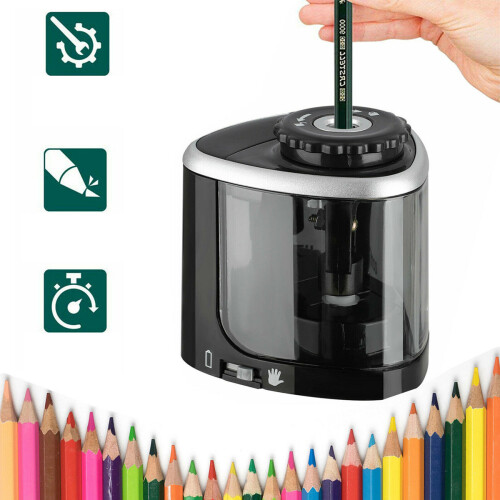 Portable Electric Pencil Sharpener Automatic Touch Switch School Office Classroom 2