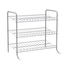 Scaffale per scarpe in metallo supporto organizer per kitchen e casa