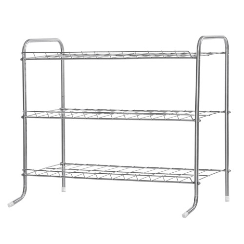 Scaffale per scarpe in metallo supporto organizer per kitchen e casa 1