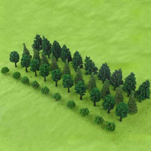 40 Stück Baum Modell DIY Sandtisch Landschaftsmodellierungs-Material