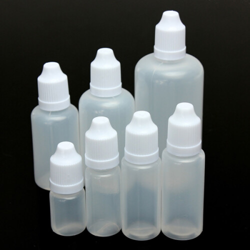 1 Pezzo 5-100 ml Bottiglie di plastic vuote squeeze per gocce oculari 2