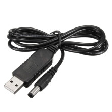 1M Cavo di alimentazione USB da 5V DC a 12V DC Adattatore Dati Caricatore Spina con LED 2.1mm x 5.5mm