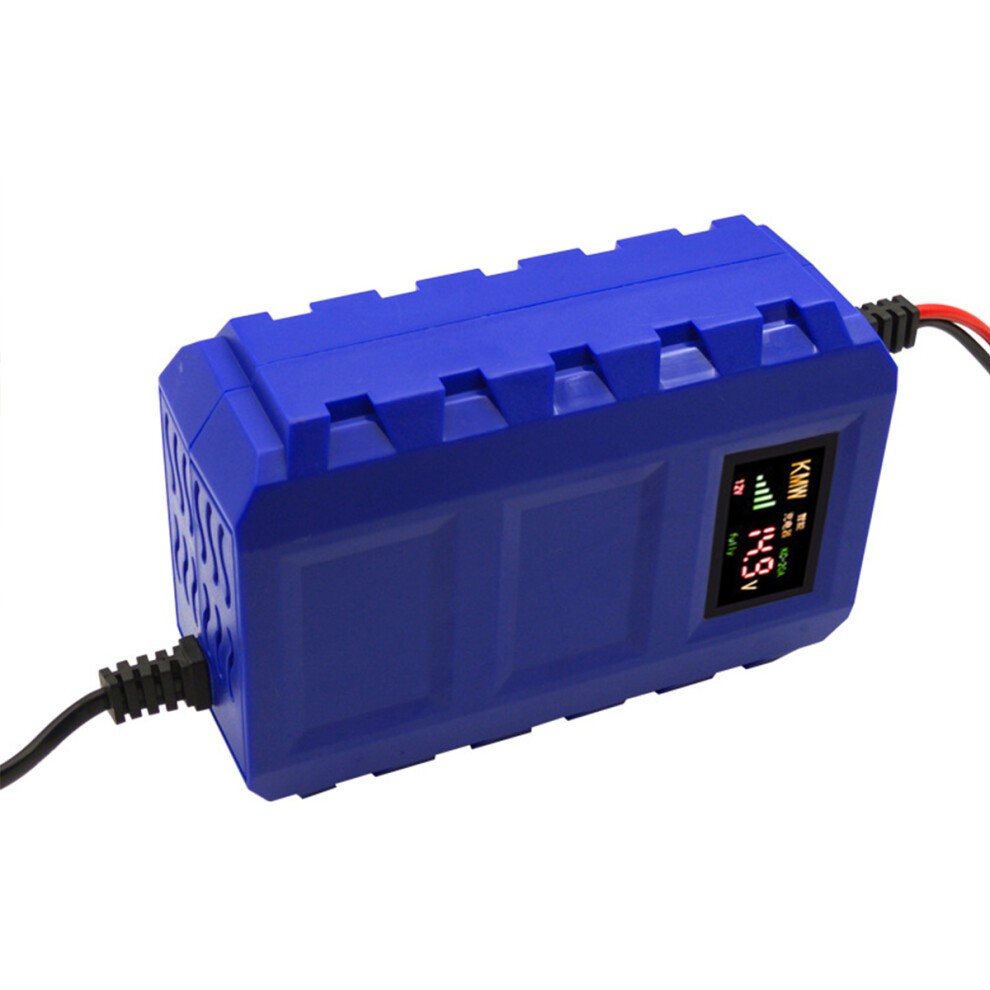 12V 10A Smart Battery Charger Portable Battery Maintainer Blue 313106212209