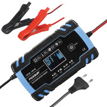 Display Acculader 12V 8A/24V 4A Automatische Slimme Accuonderhouder voor Auto Vrachtwagen Motorfiets Multifunctionele Reparatie Acculader