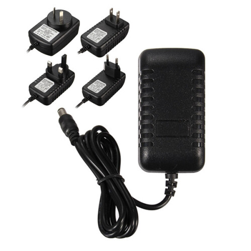 Alimentatore AC 12V 1A per striscia LED telecamera CCTV video 1