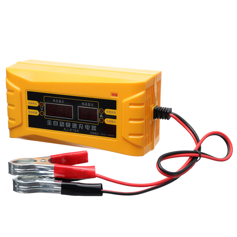 Automatic 12V Intelligent Pulse Repair Battery Charging Display Car Battery Charger 791351245065