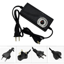 Excellway 3-16V 2A 32W Adattatore di Alimentazione da Scrivania Regolabile Adattatore AC/DC a Doppia Linea