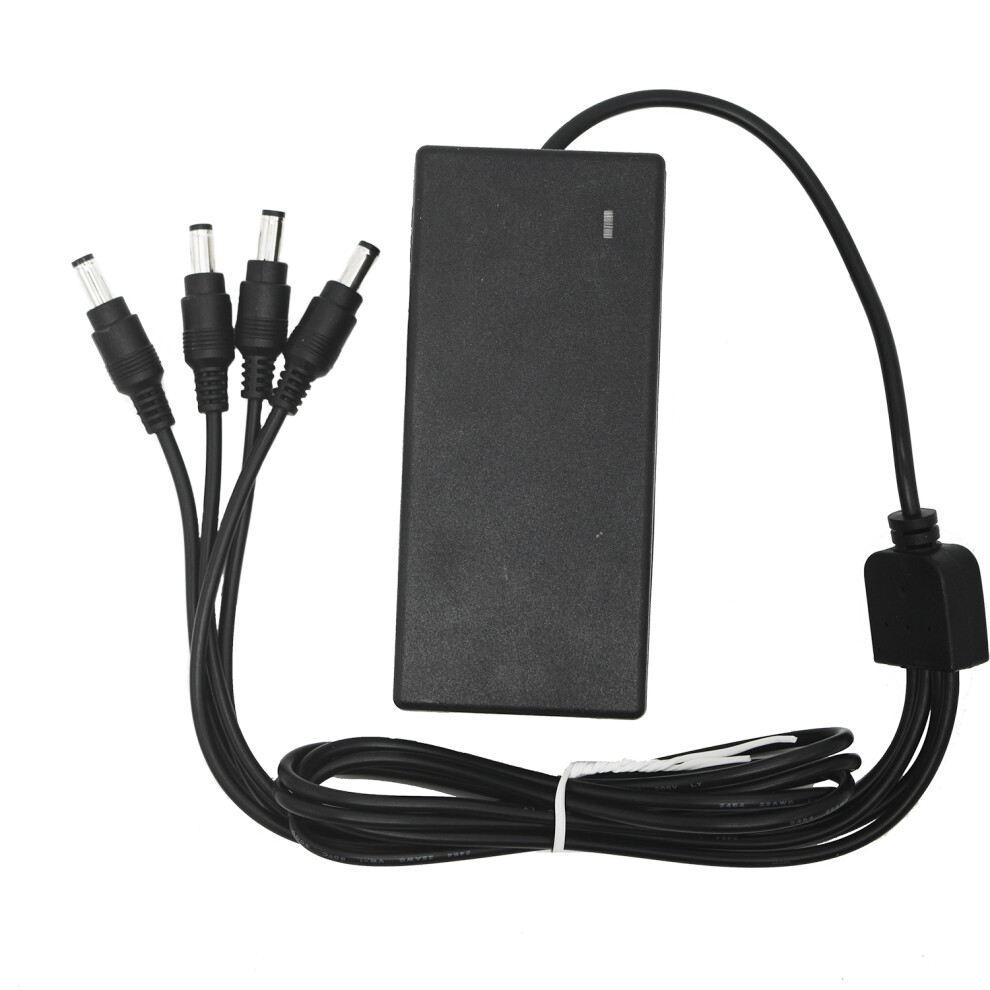 Ac 100-240V To Dc 12V 5A 60W Power Supply Adapter Universal Charger W/ Four Dc Output 764655268047