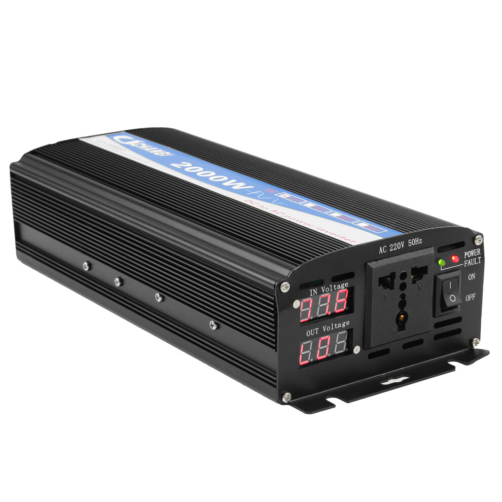 2000W Pure Sine Wave Inverter Led Power Invert 12V Dc To 220V Ac Power-Bank 6954334036720