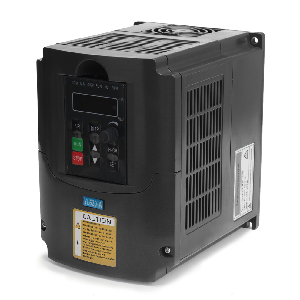 2.2KW 220V Vector Variable Frequency Inverter Built-in PLC Speed Control Single Phase In Three Phase Out Frequency Regulator Converter