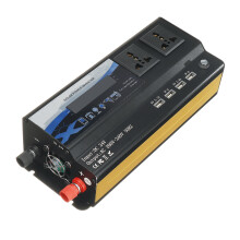 3000/4000/6000W Inverter di Potenza per Auto DC 12V/24V a AC 220V 4 Uscite USB Convertitore Solare