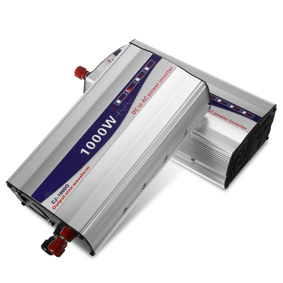 1000W Peak 12V / 24V To 110V Pure Sine Wave Inverter Power Inverter Converter 6900056565451
