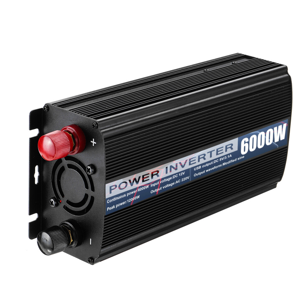 6000W Peak Power Inverter Dc12v To Ac220v Modified Sine Wave Inverter Car Converter 6901249142787
