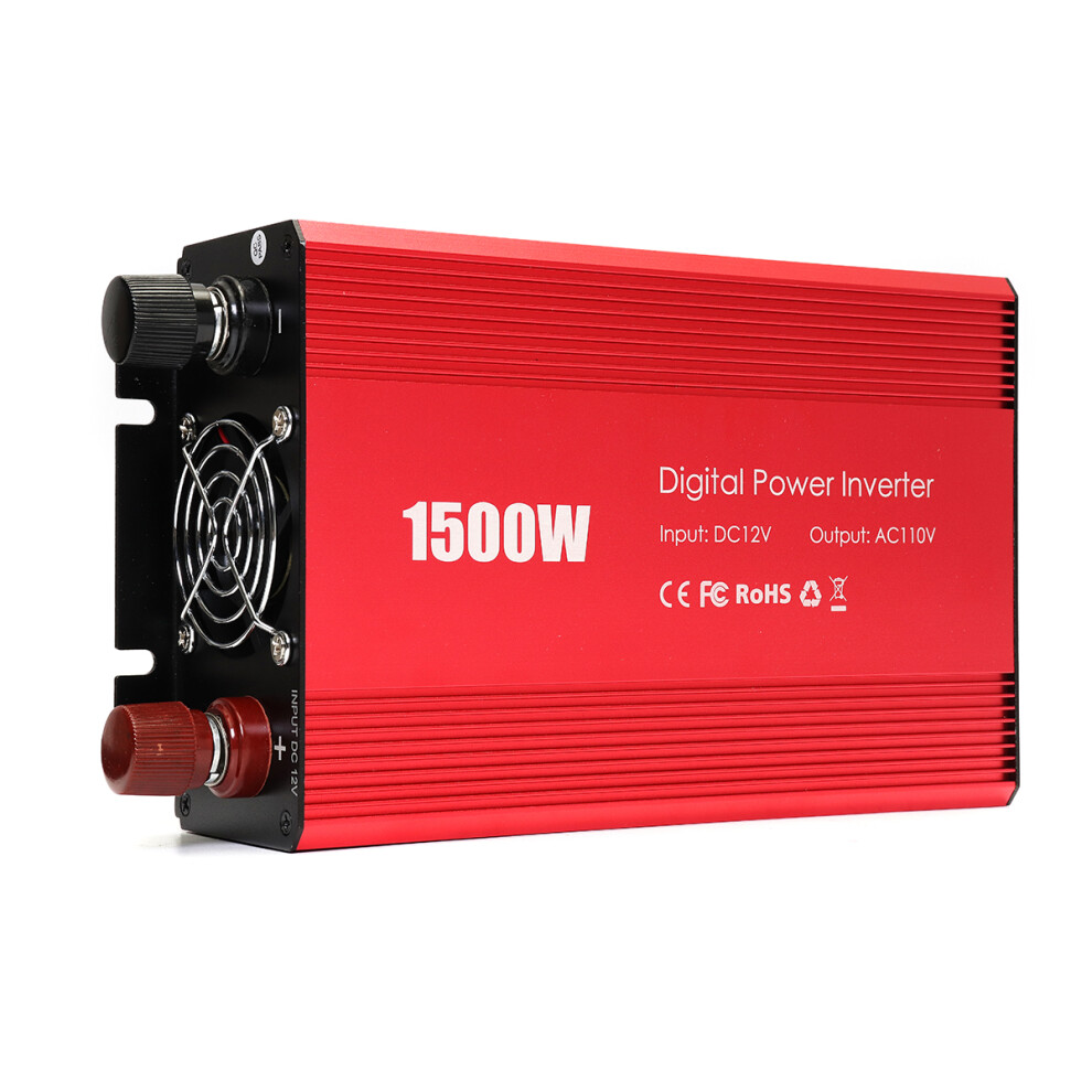 Portable 1500W Car Power Inverter Dc 12V To Ac 110V Modified Sine Wave Converter 603335021094