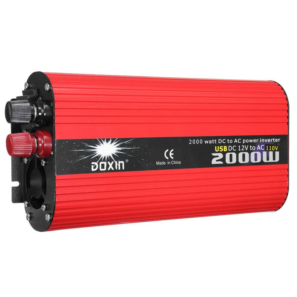 Doxin 2000W Solar Power Inverter Dc 12V/24V To Ac 220V/110V Modified Sine Wave Converter 6900352233504