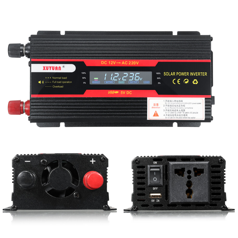 4000W Peak Power Inverter Lcd Display Dc 12/24V To Ac 110V/220V Modified Sine Wave Converter 6900038077156