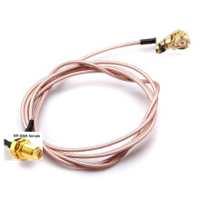 100 cm verlengkabel RP SMA vrouwelijke doorvoer naar U.FL IPX connector pigtail kabel