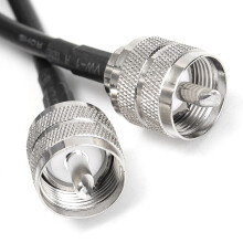 1Pc UHF PL259 Mannelijk naar Mannelijk Plug Coax Coaxiale Kabel 20 Inch 50cm RG58 Gesoldeerd