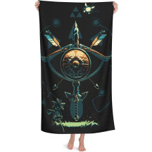 Super Soft Legend Zelda Beach Towels Zelda Bath Towel Absorbent Microfibre Towel Multifunctional Blanket Spa Towels Summer Beach Towel (a01.80 Cm X 13