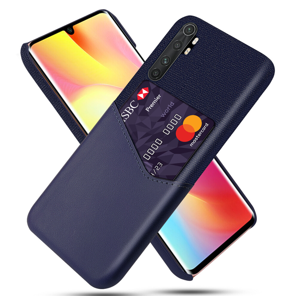 Bakeey For Xiaomi Mi Note 10 Lite Case Luxury Pu Leather + Cloth With Card Slot Shockproof Anti Scratch Protective Case Non Original 8795903497485