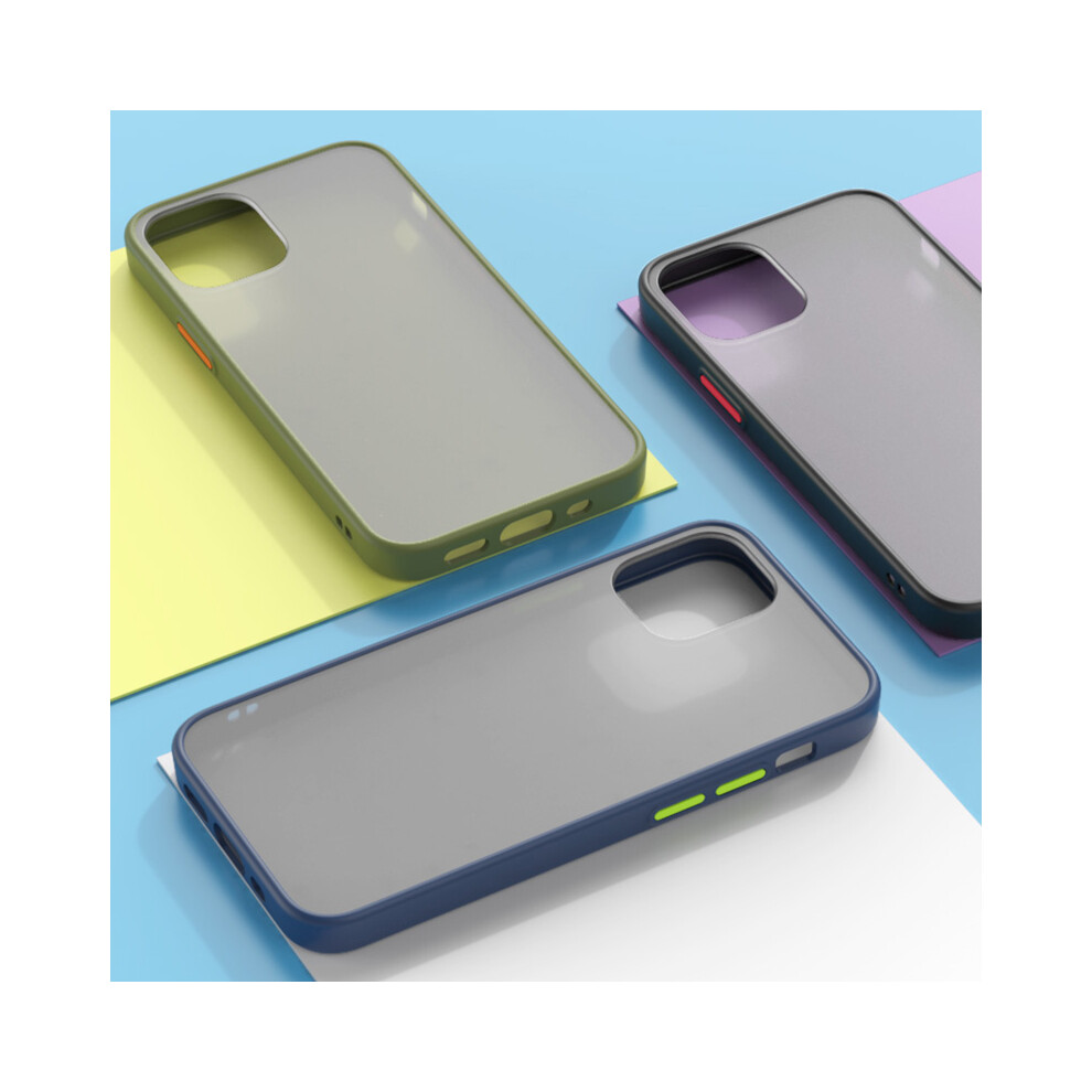 Bakeey For Iphone 12 Pro 12 Case Shockproof Anti Fingerprint Matte Translucent Hard Pc & Soft Tpu Edge Protective Case 6900078350523
