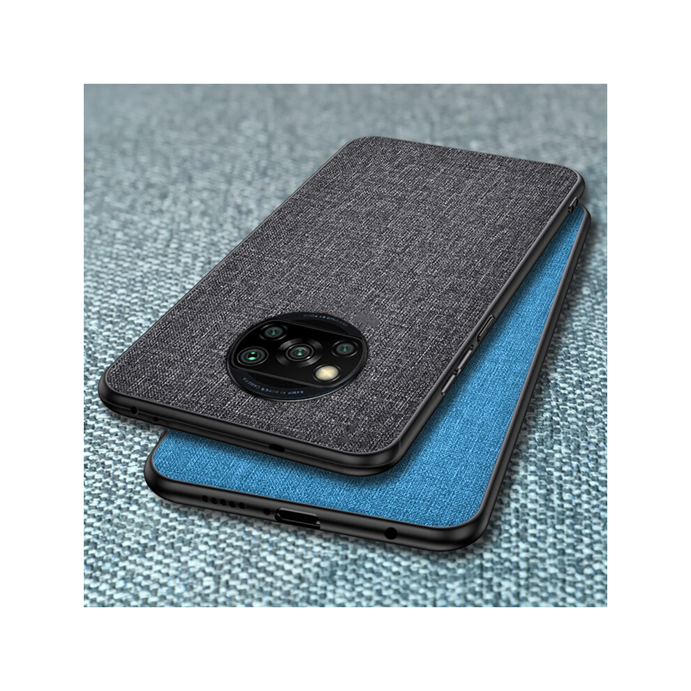 Bakeey For Poco F3 Global Version Case Business Breathable Canvas Sweatproof Shockproof Tpu Protective Case 6900086310106