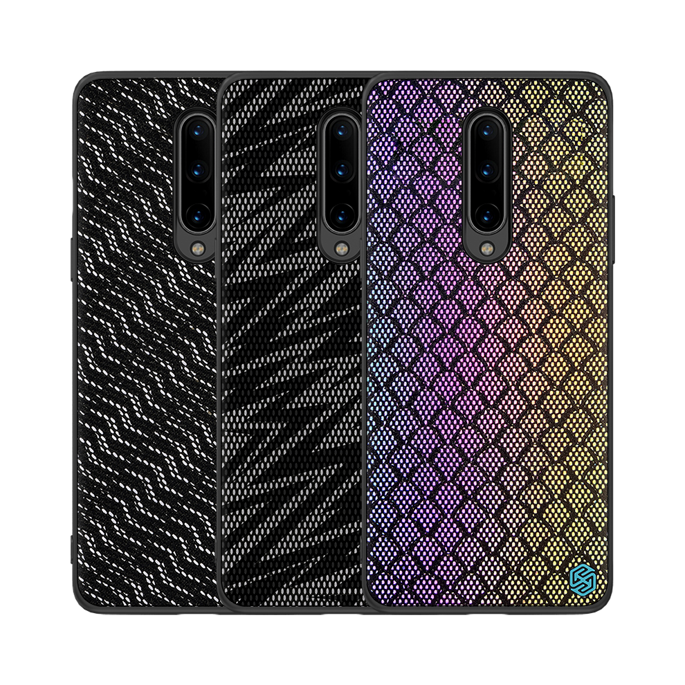 Nillkin For Oneplus 8 Pro Case Luxury Luster Twinkle Shield Woven Polyester + Pu Leather Shockproof Protective Case 6900064768141