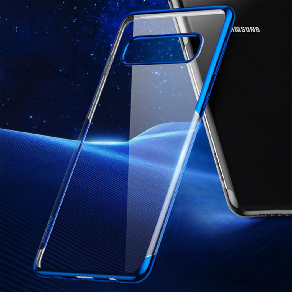 Baseus Plating Transparent Shockproof Soft Tpu Back Cover Protective Case For Samsung Galaxy S10 Plus S10+ 3345535736534