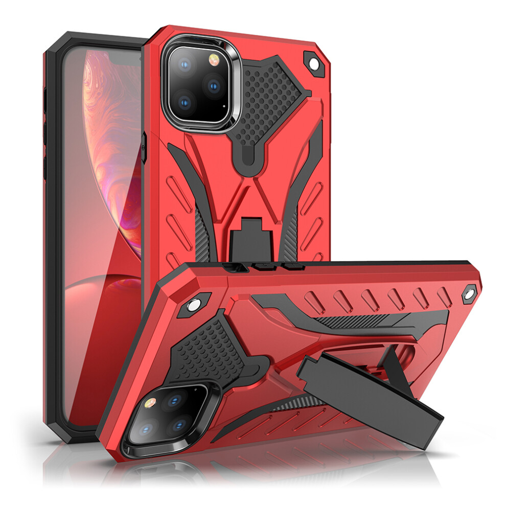 Bakeey Armor Shockproof Anti Fingerprint With Ring Bracket Stand Pc + Tpu Protective Case For Iphone 11 Pro 11 Pro Max 6900073732232