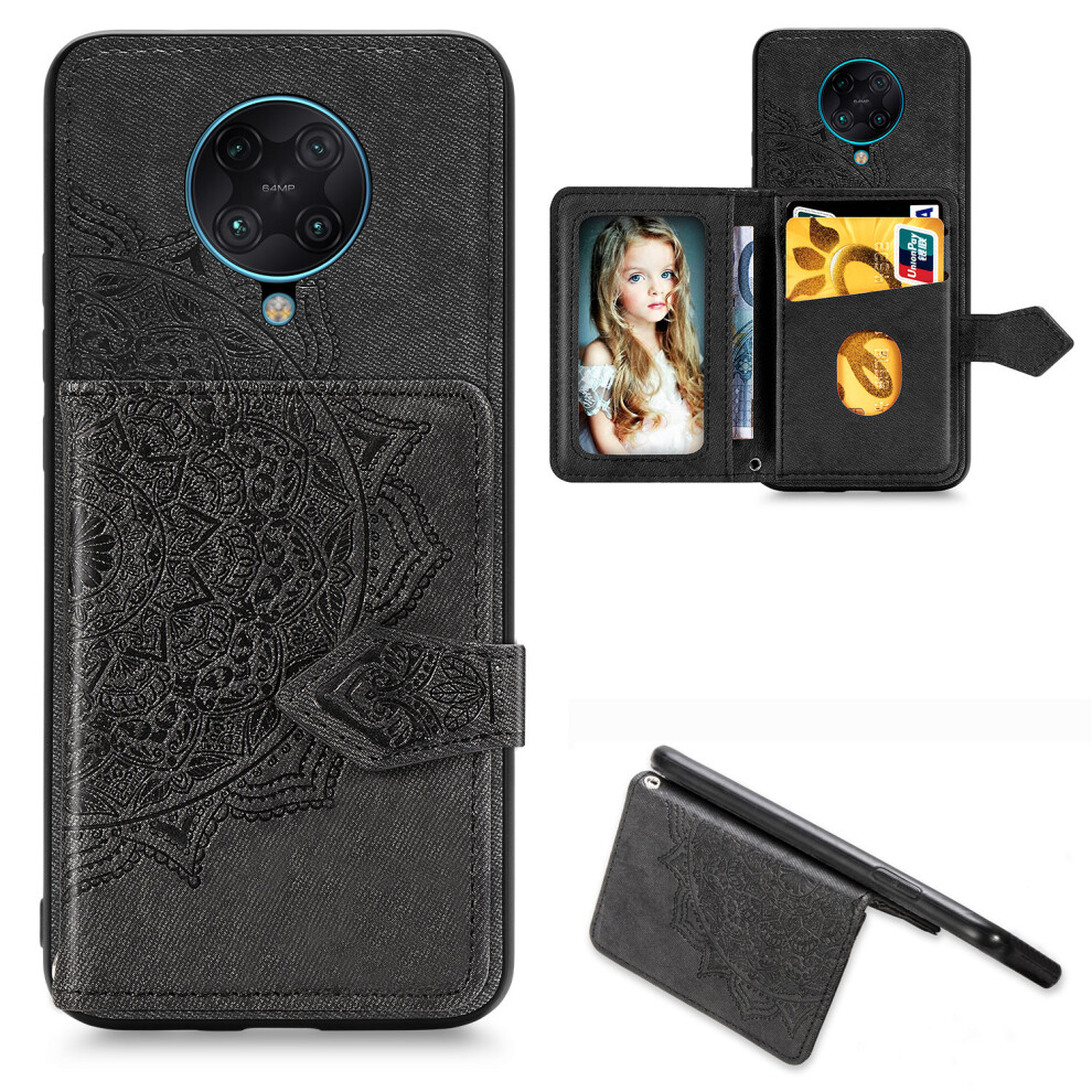 Bakeey For Poco F2 Pro Case Magnetic Pu + Tpu With Phone Wallet Card Slot Photo Frame Shockproof Back Protective Case Non Original 8795903402717