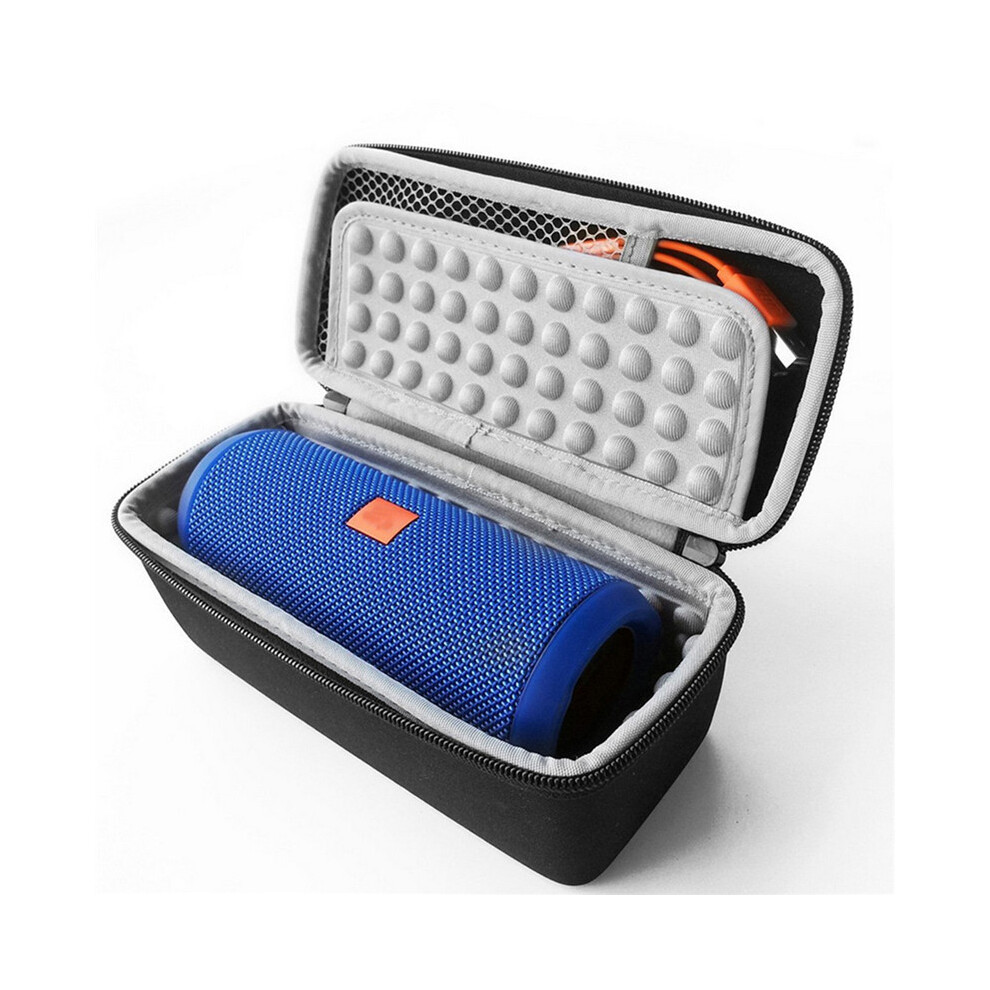 Portable Eva Storage Bag Shockproof Hard Case Zipper Cover For Jbl Flip 1 2 3 4 Bluetooth Speaker Black/White 691825371811