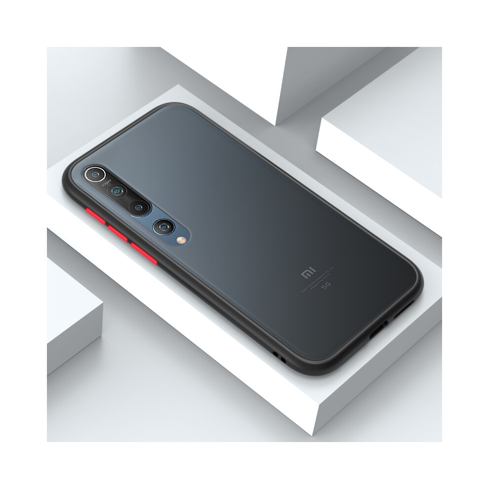 Bakeey For Xiaomi Mi 10 Lite Case Armor Shockproof Anti Fingerprint Transparent Hard Pc & Soft Tpu Edge Protective Case Non Original 6900062887332