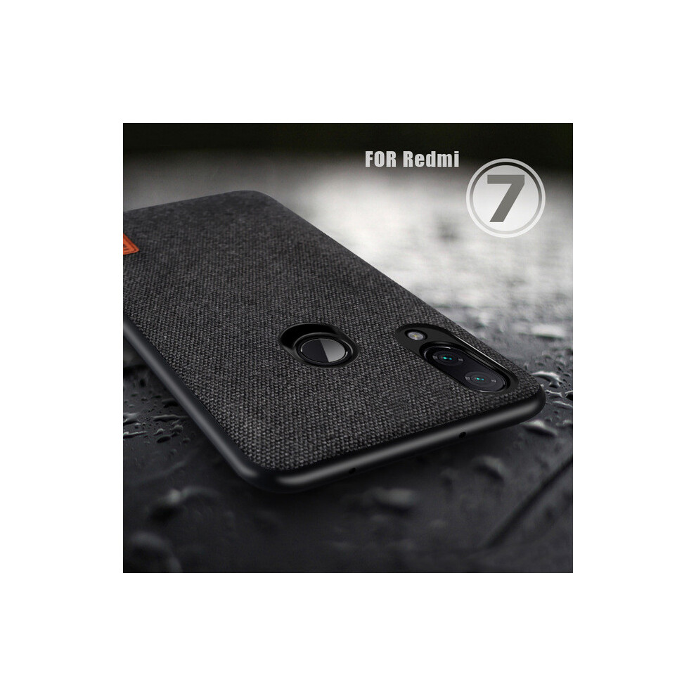 Bakeey Luxury Fabric Splice Soft Silicone Edge Shockproof Protective Case For Xiaomi Redmi Note 9 Redmi 10X 4G Non Original 3345535790673