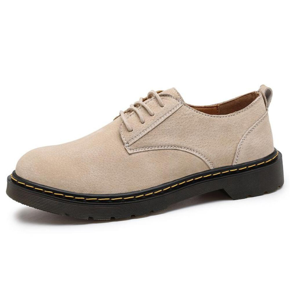 (sand, 48) Classic Suede Leather Oxford Shoes For Men Flats Comfortable Casual Shoes Moccasins Men Footwear