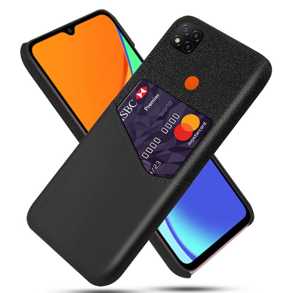 Bakeey For Xiaomi Redmi 9C Case Luxury Pu Leather + Cloth With Card Slot Shockproof Anti Scratch Protective Case 6914232181786