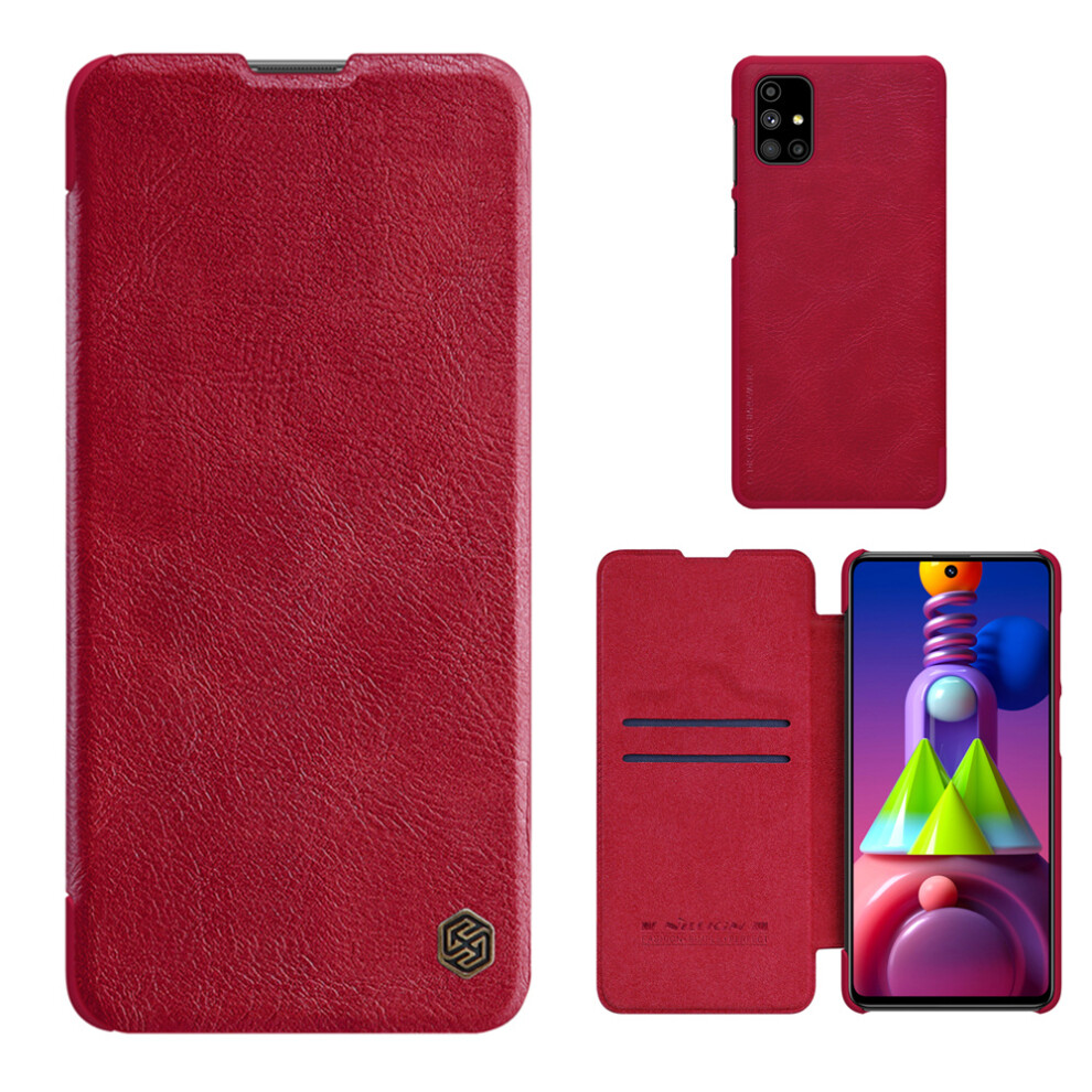 Nillkin For Samsung Galaxy M51 Case Bumper Flip Shockproof With Card Slot Full Cover Pu Leather Protective Case 921465824508