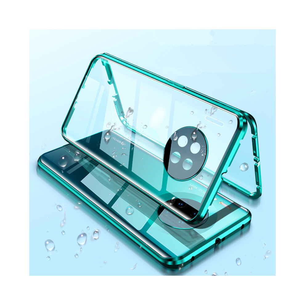 Bakeey For Huawei P30 Pro Case 2 In 1 Magnetic Adsorption Flip Tempered Glass + Lens Protector Metal Full Cover Protective Case 6900085536910
