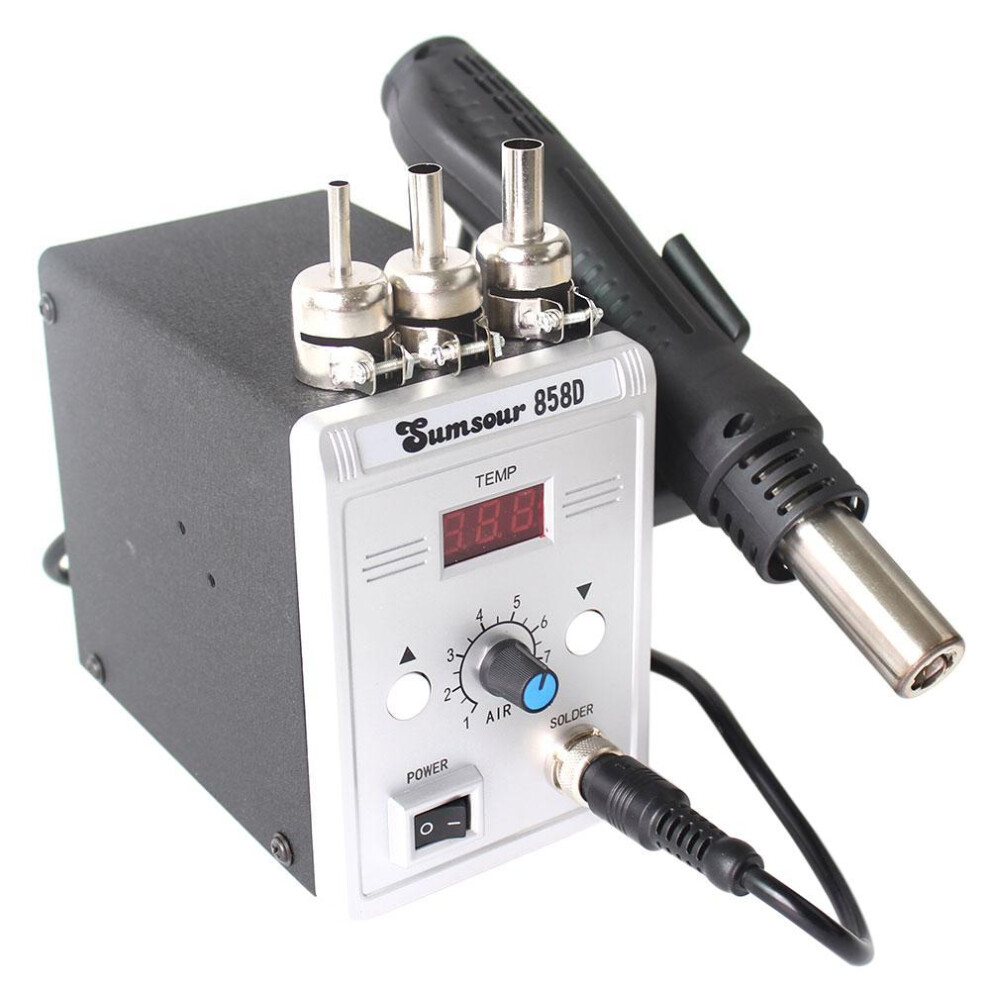 Soldering Heat Gun 858d 700w Digital Display Bga Rework Solder Station Hot Air Blower Gun